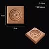 Flower Wood Carving Natural Wood Appliques for Furniture Cabinet Unpainted Wooden Mouldings Decal Decorative Figurines