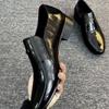 Casual men's leather shoes pointed feet wear-resistant breathable men's shoes suit dress wedding lazy