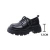 Women Spring New Black Platform Flats Shoes Women Loafers Slip On Boat Shoes Designer Casual Leather Oxfords