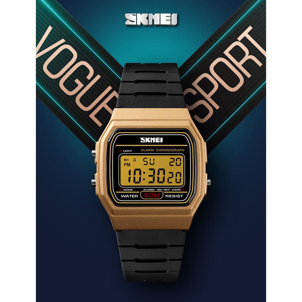 SKMEI 1412 Men Analog Digital Watch Fashion Casual Sports Wristwatch Time Display Alarm 5ATM