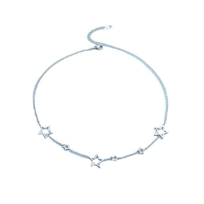 Звездное ожерелье Женский дизайн Sense Trendy Simple Temperament Ключичная цепочка из титановой стали Ювелирные изделия