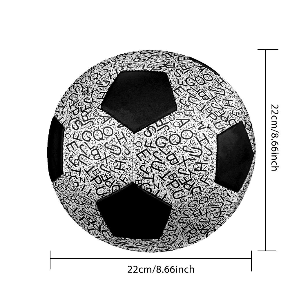 1pc Abstract Alphabet Artwork Durable Soccer Ball/Football, Size 5, Perfect for Training, Entertainment And Competition,Gift yy26060682
