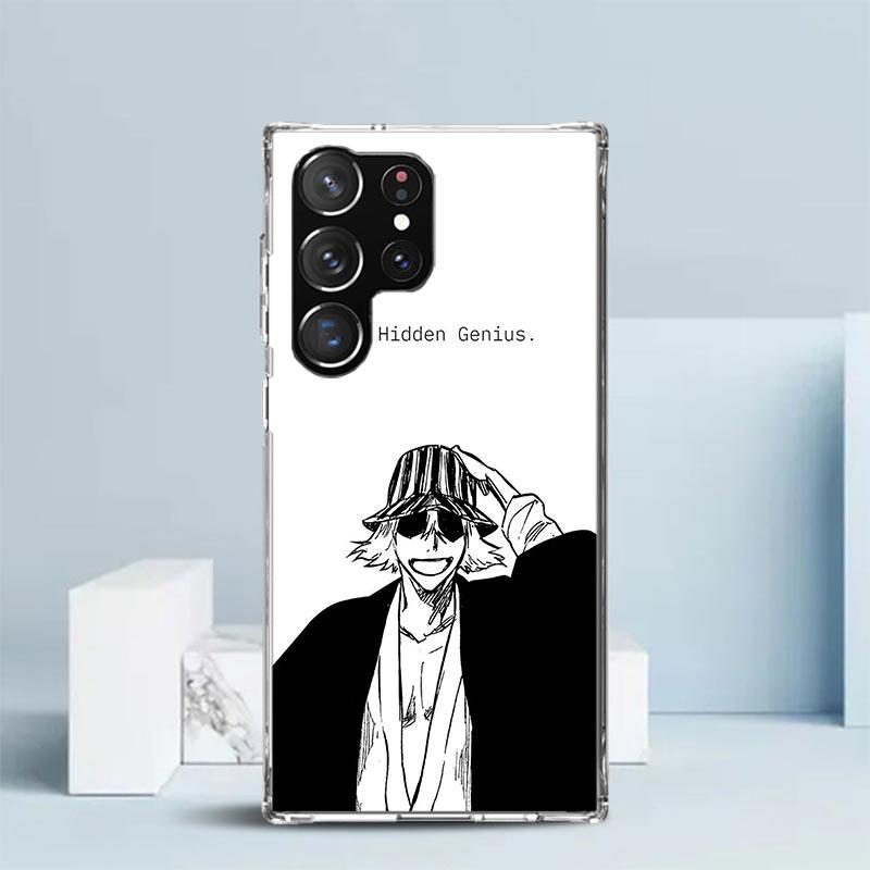 Чехол для телефона Bleach Kisuke Urahara для Samsung Galaxy S24 S25 Edge S26 Ultra S22 S23 Plus S21 + S20 FE Мягкая задняя крышка из ТПУ Galaxy