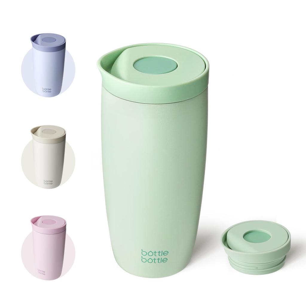 БУТЫЛКА БУТЫЛКА Тамблер 500 мл открывающийся и закрывающийся Вакуумная изоляция Термокружка Для кофе и чая Сохраняет горячим и холодным Нержавеющая сталь Портативная кружка Бутылка