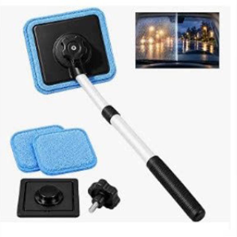 Magnetic Windshield Cleaner Set Stripe-free Portable 110-degree Cleaning Tool Without Dead Angle Home Bedroom Glass Cleaner