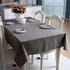And Simple Yarn-Dyed Cotton And Linen Solid Color Geometric Rectangular Tablecloth Coffee Table Dining Table Cloth Cover Towel