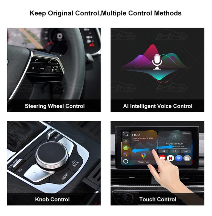 Для поддержки CarPlay Ai Box Беспроводной Android Auto GPS 4G LTE Мультимедийный адаптер