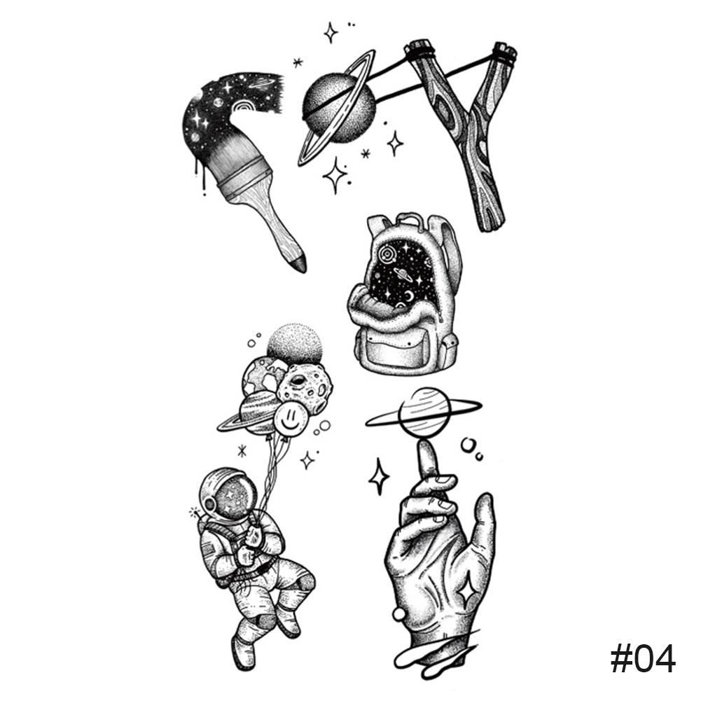 Маленькие свежие черные татуировки наклейки водонепроницаемые долговечные татуировки наклейки боди-арт татуировки для женщин мужчин