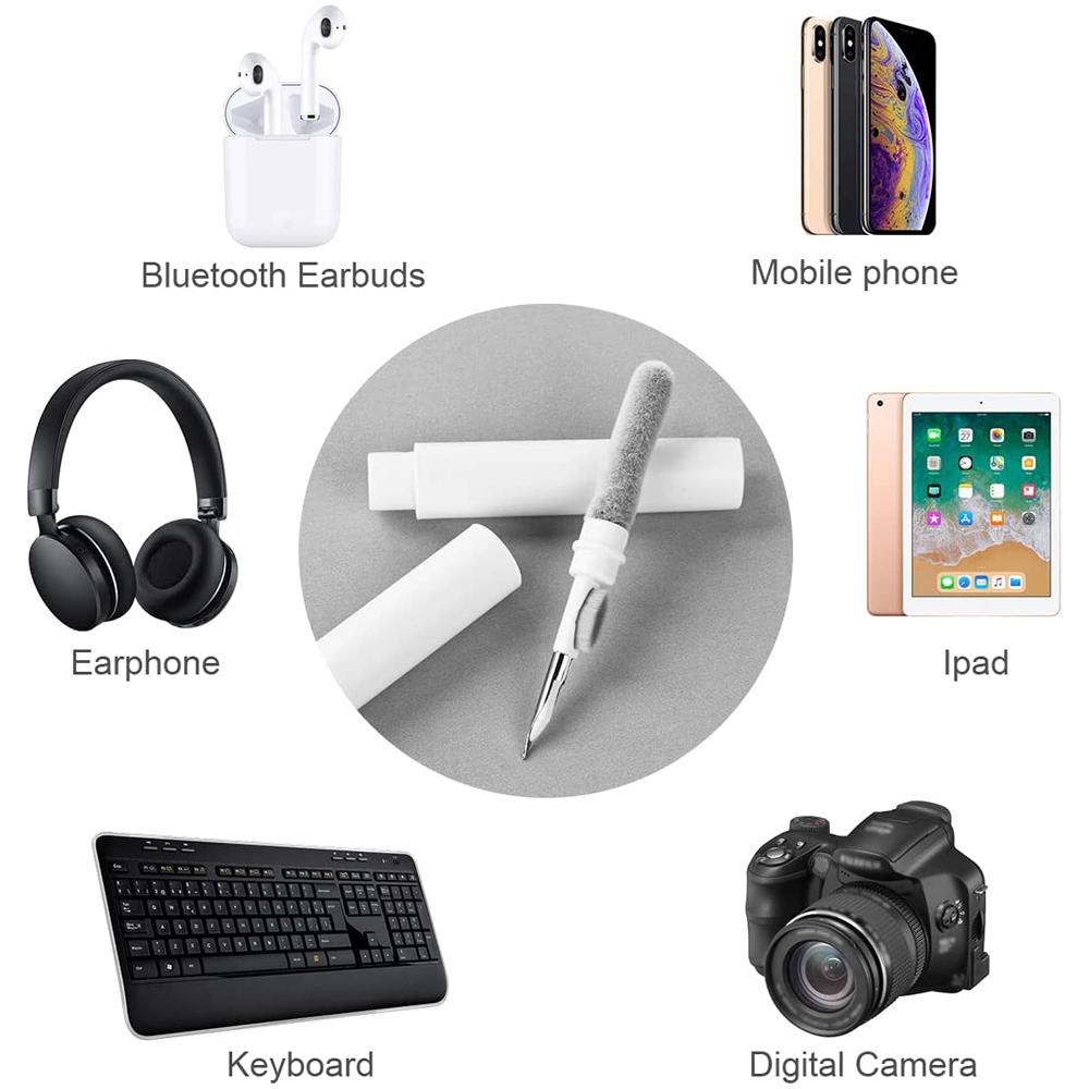 Ручка для чистки наушников Bluetooth, многофункциональная щетка для чистки компьютера и телефона, портативная щетка для чистки «три в одном»