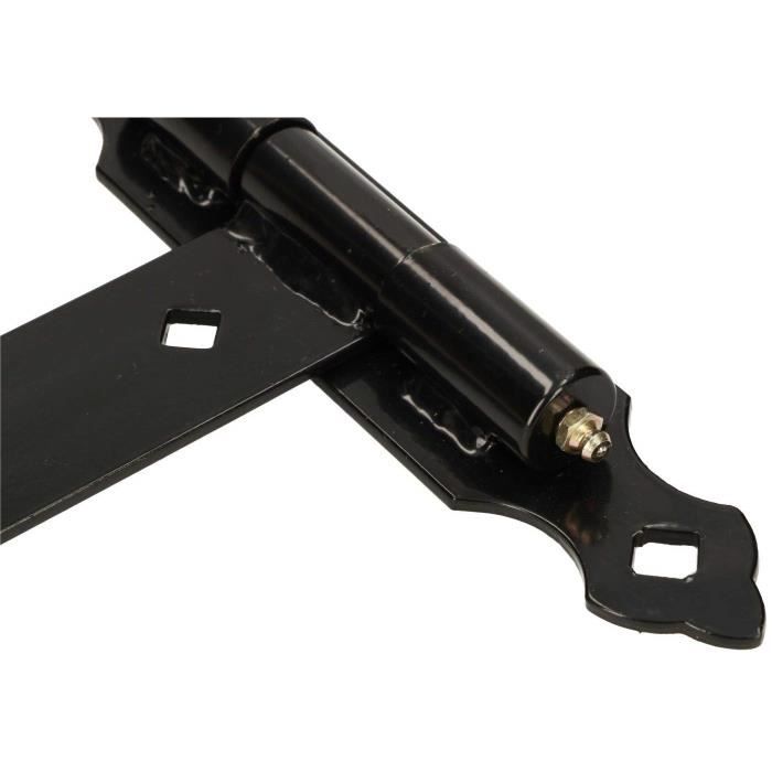 KOTARBAU Charnière De Porte, De Porte De Jardin, De Volet, Raccord De Graissage, Fabriquée En Acier, Plaque 245 Mm, 600 Mm, 2 Pièces