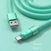 100W Super Fast Charge Data Cable Is Suitable For Apple Huawei Type-C Interface Liquid Silicone Charging Cable