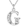 Hip-Hop Diamond Initial Necklace - Stylish 26-Letter Pendant for Men and Women