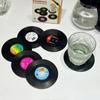 6 шт. пластинка ретро винил CD подставки пластины изоляционные подставки под кофе термостойкие салфетки нескользящие кухонные принадлежности инструмент