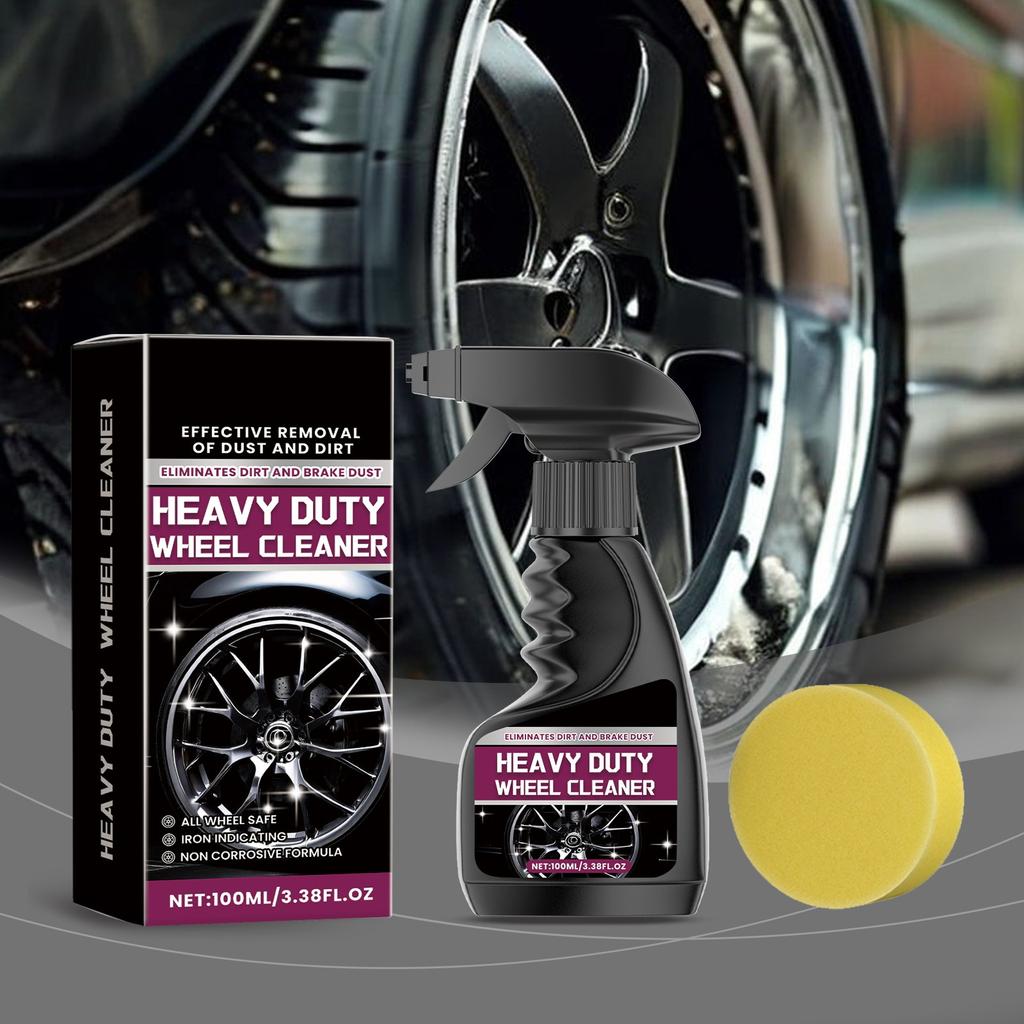 Heavy Duty Wheel Cleaner Car Rim Cleaner Wheel Collector All Wheel Safety Non-corrosive Formulation, Car Cleaning Care Spray,120ML