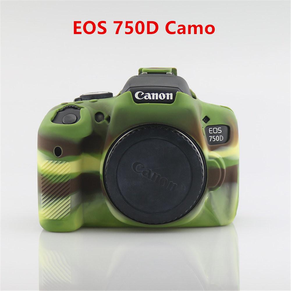 Мягкий силиконовый защитный чехол для корпуса камеры для Canon EOS 750D 80D 800D 850D 1300D 1500D 200D 200D II