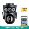 6K 12MP WiFi IP Camera Outdoor Triple Lens Three Screen 10X Zoom Panoramic View PTZ Security Cam Motion Detection 8MP Video Surveillance
