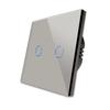 Bingoelec 2 Gang 1 Way Glass Panel Waterproof Single Live Wire Wifi Smart Tuya Touch Wall Light Switches