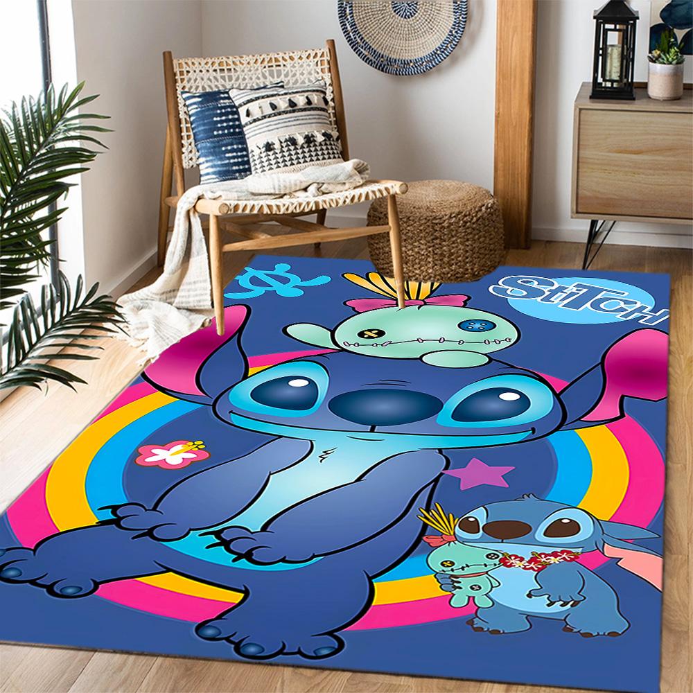 Lilo & Stitch Paradise Carpet Design for Hallway Game Room Playrooms Dormitory Anti-slip Rug Office home decor Perfect Birthday/Christmas Gift Idea