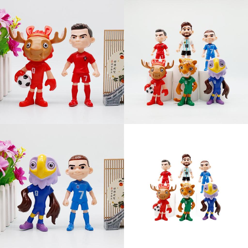 ПВХ Статуэтка фаната Кубка мира Модель автомобиля Украшение Памятный Домашний декор Предмет коллекционирования для футбольных энтузиастов