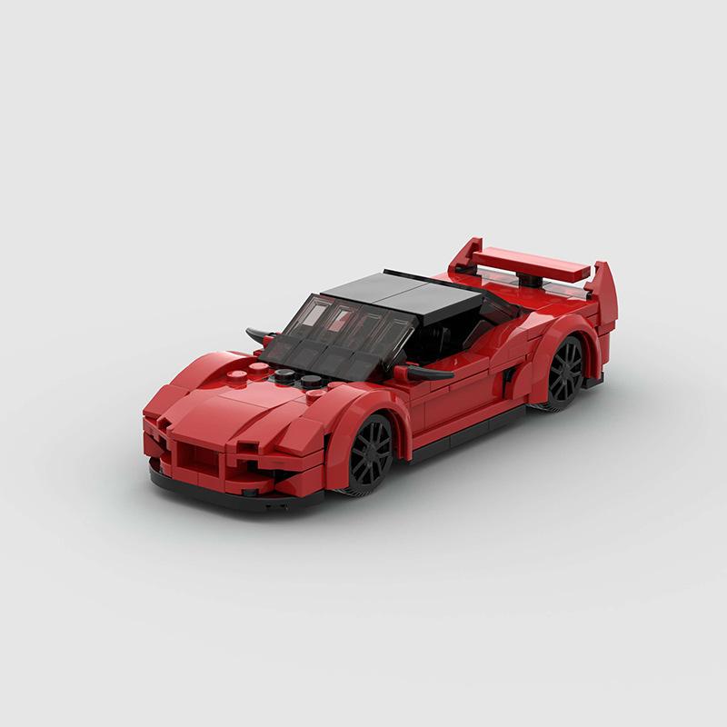 Техническая Скорость MOC Автомобиль Город Супер Ралли Автомобиль Строительные Блоки Кирпичи Украшение Ретро Винтажные Игрушки Для Детей Взрослых Подарки на День Рождения