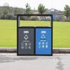 Outdoor Dual-Compartment Sorting Trash Can