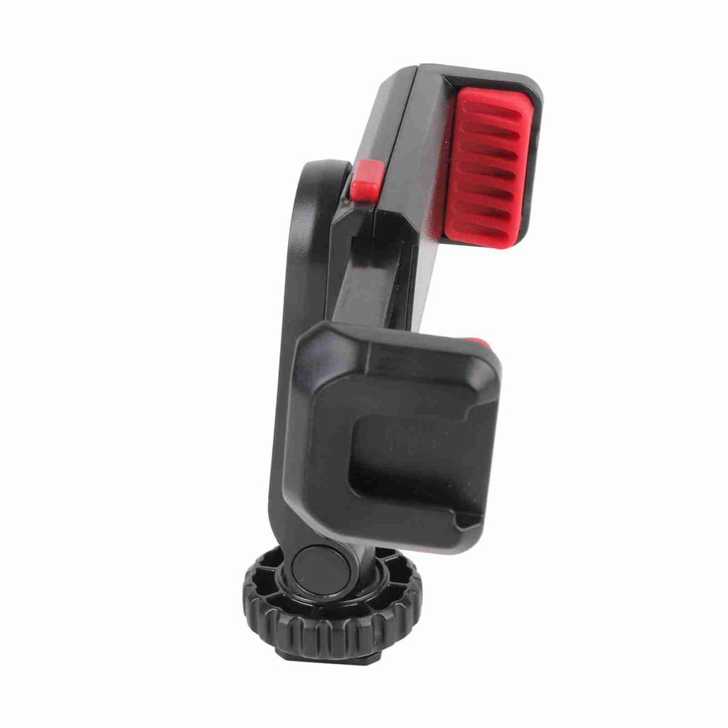 Rotatable Tripod Phone Holder Clamp Clip Mount Adapter with 1 4 Hot Shoe Microphone Mount Cold Shoe 360 Degree Rotatable