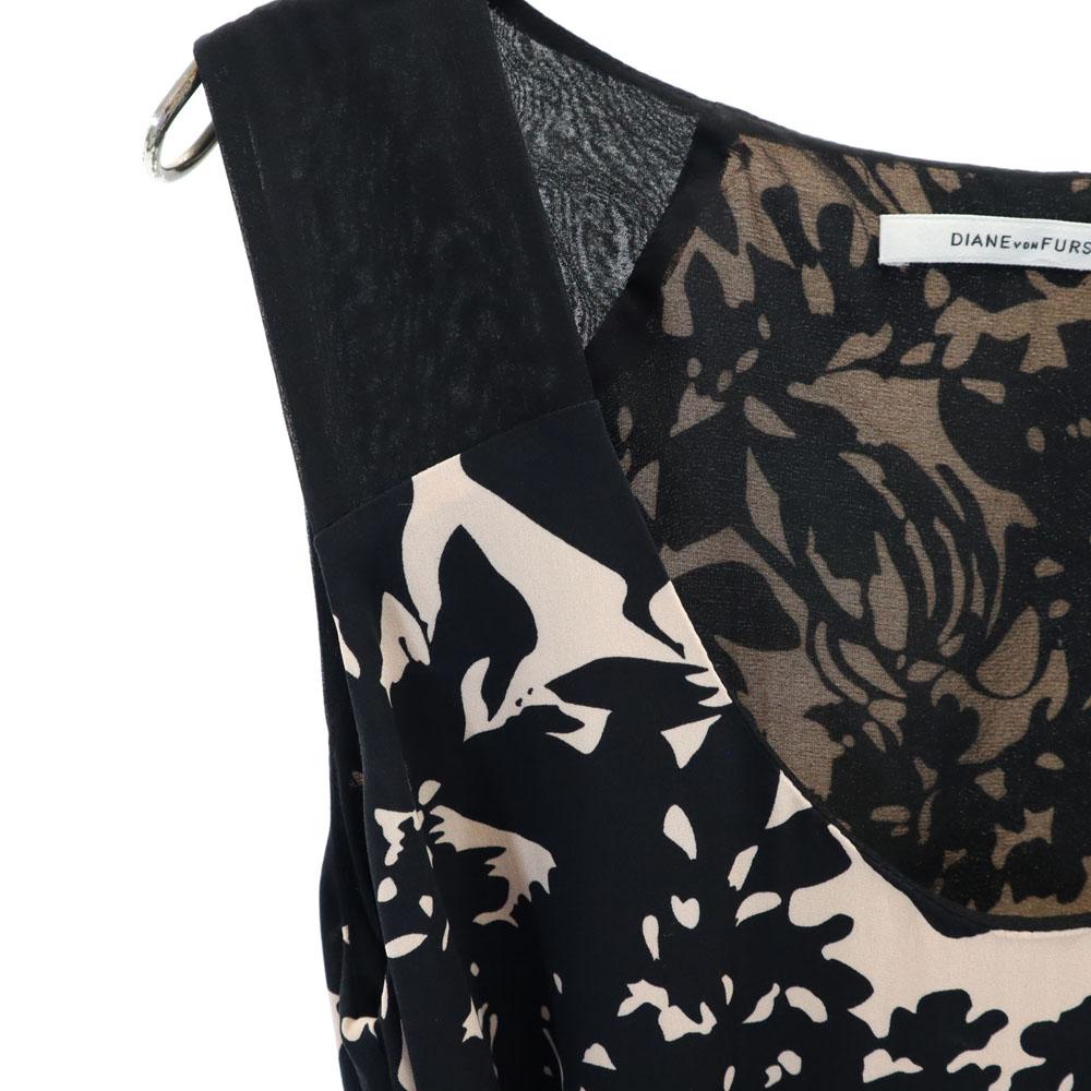 Diane von Furstenberg Шелк Смесь Без рукавов Цельный бежевый Женский Б/У