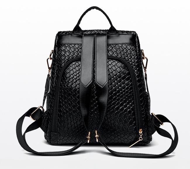 Новый популярный плетеный кожаный рюкзак, многофункциональный противоугонный студенческий рюкзак, дорожный рюкзак для студентов