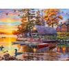 5D DIY Diamond Painting House Full Square Diamond Embroidery Sunset Picture of Rhinestone Landscape Home Wall Decor