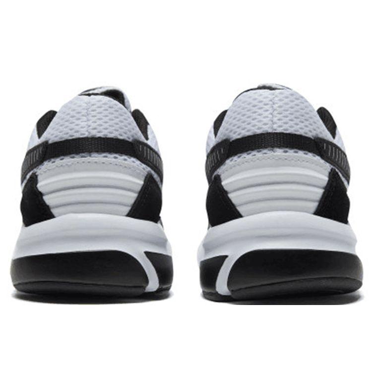 Puma Future Runner Comfortable Sports Leather Fabric Shock Absorption Low Top Casual Running Shoes Unisex Sneaker Black White 369502-04