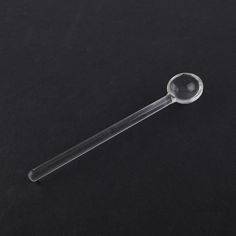 Стеклянная чайная ложка с длинной ручкой, посуда, прозрачная ложка для перемешивания кофе