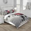 3D Floral Bedding Set Duvet/Quilt/Comforter Cover Sets Flower Bed Linen Red Rose Design Custom King Queen Full Size 260x240