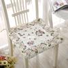 Pure Cotton Floral Chair Pad Office Dining Table  Cushion Breathable Non-Slip Square Home Decorative Furniture Accessories