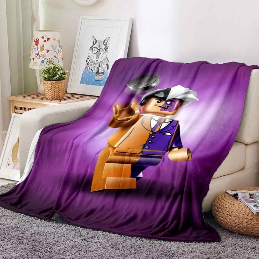 1pc Lego Blanket Lightweight Flannel Blanket Throw Blanket For Sofa, Bed, Travel, Camping, Livingroom, Office, Couch