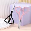 Pink Love Stainless Steel Heart-shaped Eyebrow Trimming Scissors Sharp Pointed Beauty Scissors Flower Thread Scissors