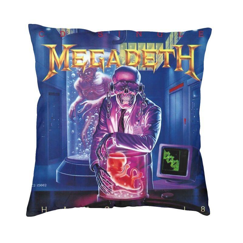 Квадратная наволочка Megadeths Rock Band Декор для дома Подушки с изображением группы Heavy Metal Декоративная подушка для гостиной Двусторонняя печать