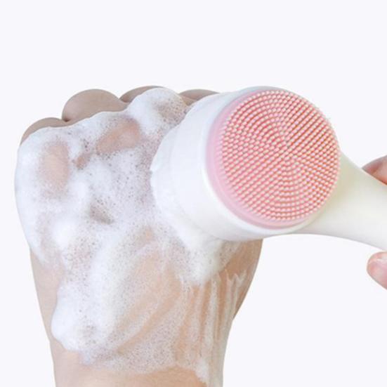 Силиконовая щетка для чистки лап питомца, щетка для мытья лап собаки, массажная щетка, двусторонняя щетка для ухода за питомцем для здоровой шерсти и когтей