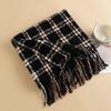 Plaid Scarf Women's Winter New Korean Version Versatile Imitation Cashmere Scarf Couple's Warm Shawl Men's Autumn and Winter