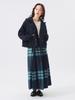 Beams Boy Women's Big Tartan Skirt, Navy 2