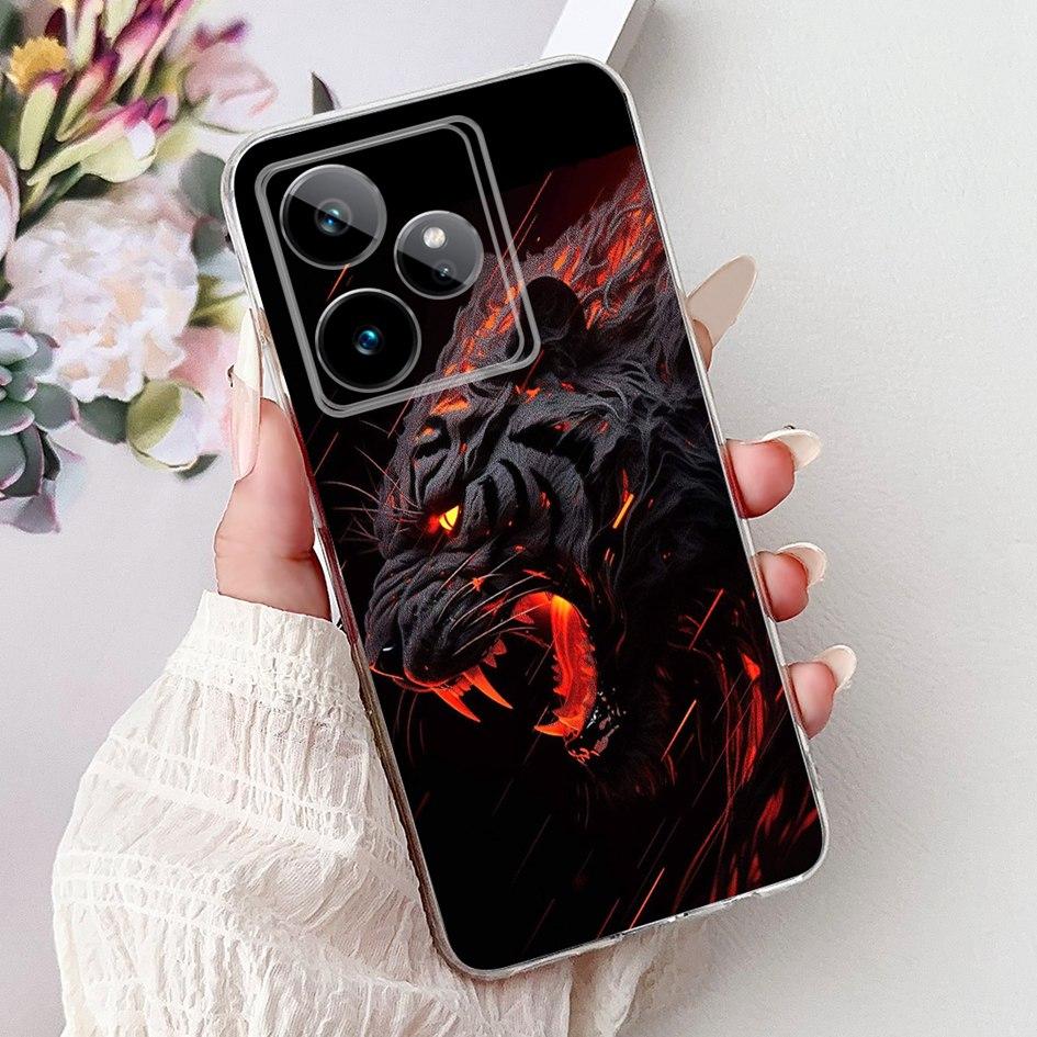 Чехол для Realme GT 7 7T 2025 Популярный Цветок Мягкий Прозрачный Силикон ТПУ Защитная Крышка Для Realme GT7 Pro RMX5011 Чехол-Ракушка для Телефона