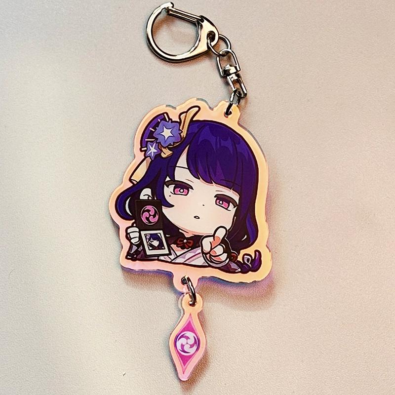 Периферийный кулон Genshin Impact Funina Navelet Jutana Xida Thunderbolt General Mandrill Bell Leaving Kerry Keychain