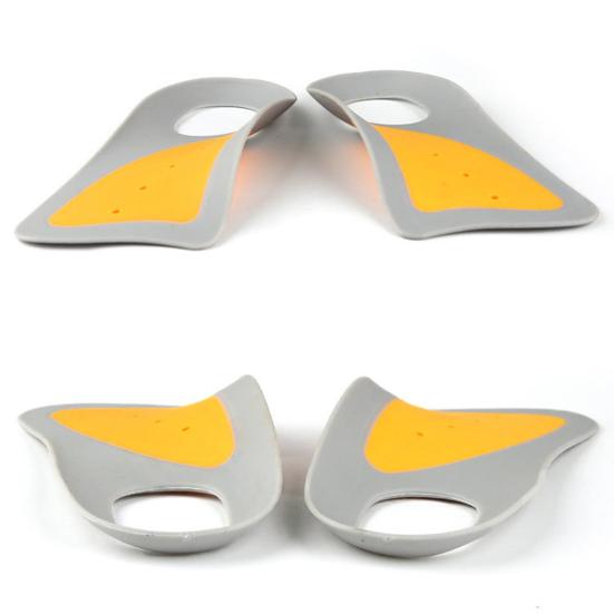 1 пара ультратонких силиконовых стелек для мужской/женской обуви, стельки с амортизацией, мягкие, с противоскользящей накладкой на пятку