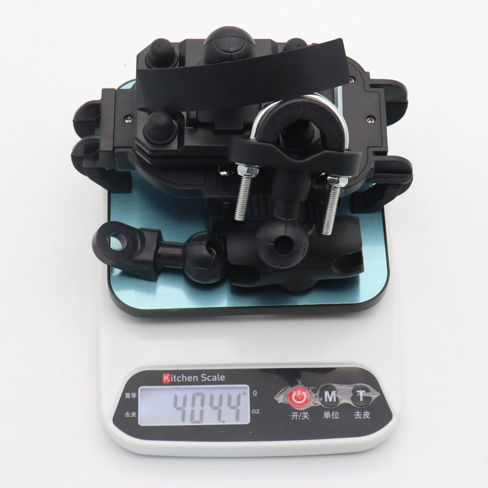 Держатель для телефона на мотоцикле, вращающийся на 360°, зажим для сотового телефона на руль, амортизирующий кронштейн для навигации для телефонов 4,7–7 дюймов