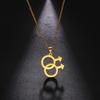 Teamer Gay Pride Necklace For Men Stainless Steel Pendant Man Male Symbol Necklaces Fashion Jewelry Gay Sign Gift Wholesale