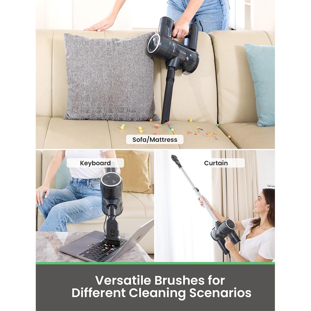 Vactidy C6 Corded Vacuum Cleaner, 18kPa Powerful Suction, 800ml Dust Box, with 7m Cable, 600W Motor, HEPA Filter