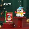 Christmas Gifts Building Block Series Santa Claus Reindeer Puzzle Assembly Bricks Table Decoration Toys for Child Chrismas Gift
