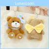 Charming Small Bow Tie Teddy Bear Plush Doll Keychain Fluffy Keychain Accessory