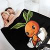 1PC Funny Karate Carrot  Throw Thin Blanket Gifts for Couch Bed Car Home Pop arts for Leopard Basketball Lovers all season use