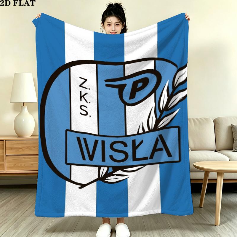 Wisa Pock Print Flannel Blanket, High quality Comfortable for All Seasons, Home Decor, Warmth and Comfort, Perfect for Christmas Gifts