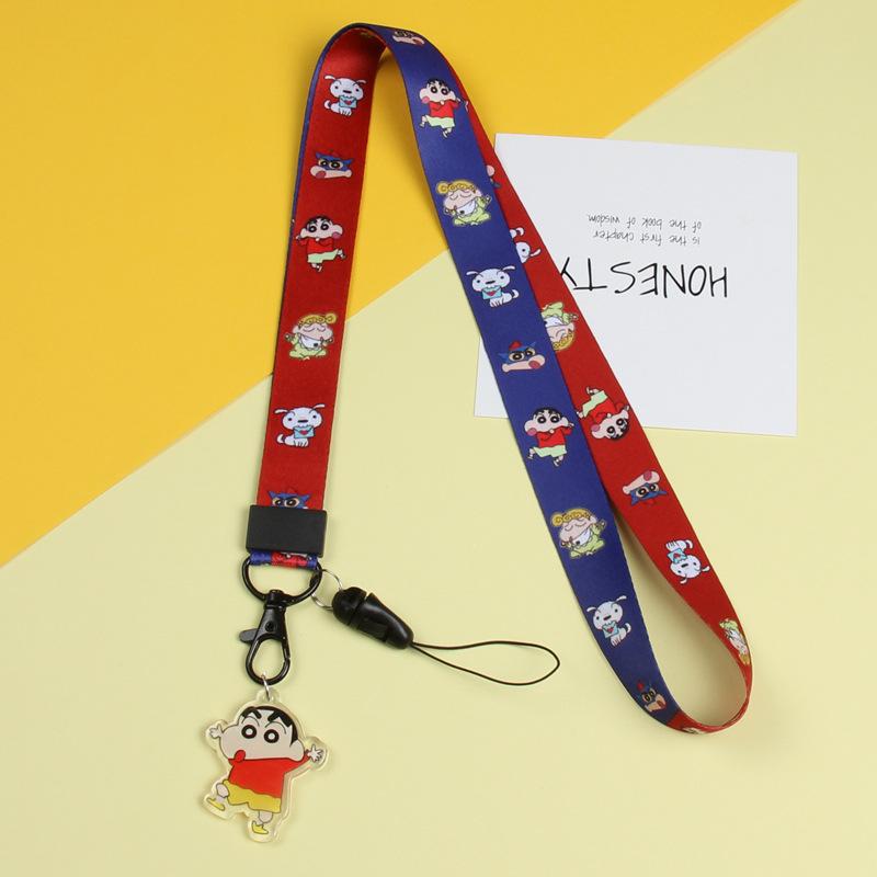 Cartoon Mobile Phone Lanyard, Cute Pendant, Wide And Flat Braided Belt, Lanyard, Key, Badge, Card Cover, Neck Lanyard.